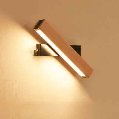 Wooden LED Wall Lamp Modern Adjustable Lighting Bar